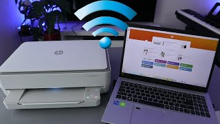 How To Connect HP ENVY 6052e HP ENVY 6020e All in One Wireless Printer To WIFI [upl. by Carolee]