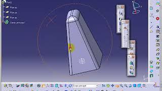 Formation  catia v5  extrusion  poche avec depouilles et conges [upl. by Harday852]