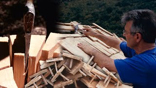 Tejados de tablilla de madera Técnica de construcción tradicional  Oficios Perdidos  Documental [upl. by Nnaael]