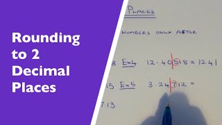 2 Decimal Places How To Round Any Number Off To 2 Decimal Places [upl. by Asiral]