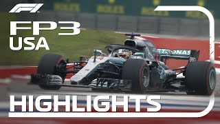 2018 United States Grand Prix FP3 Highlights [upl. by Nemhauser]