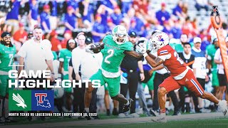 Game Highlights North Texas 40 Louisiana Tech 37 Football September 16 2023 [upl. by Izawa244]