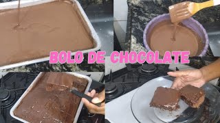 Bolo de chocolate com calda de chocolate 🍫😋 [upl. by Gerge]