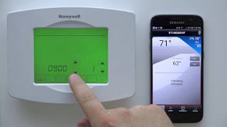 How to reset the WiFi connection on your Honeywell Home VisionPRO Thermostat [upl. by Annoyk]