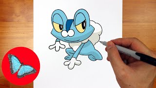 How To Draw Pokemon  Froakie Easy Step by Step [upl. by Gilbertine967]