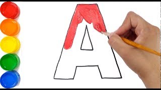 Learn Alphabet A to Z with Drawing amp Coloring for Kids [upl. by Enihpets]