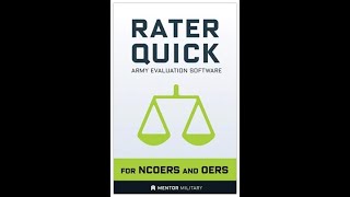 Rater Quick Army Evaluation Software for NCOERs and OERs [upl. by Funch376]