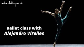 Ballet Class with Alejandro Virelles  Principal Ballet Dancer with Staatsballett Berlin [upl. by Fondea]