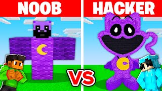 NOOB vs HACKER I Cheated In a CATNAP Build Challenge [upl. by Brandais]