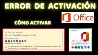 ✅Solucionar ERROR DE ACTIVACIÓN de Microsoft Office 2024  ACTIVACIÓN DE OFFICE [upl. by Yentihw]