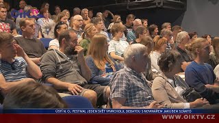 Ústí nad Orlicí Festival Jeden svět vyvrcholil debatou s novinářem Jakubem Szántó [upl. by Nahraf]