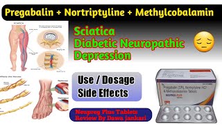 Pregabalin Nortriptyline methylcobalamin Tablets use in hindi  Neupreg Plus tablet \ Dawa jankari [upl. by Enenstein]