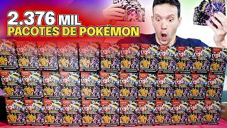 ABRI 2736 PACOTES DE CARTAS POKEMON 30000 REAIS MAIOR ABERTURA CAPITÃO HUNTER [upl. by Nimesay]