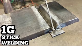 1G Plate Stick Welding  SMAW [upl. by Enelyar]