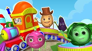 Learn Vegetables with ChooChoo Train  छुक छुक रेलगाड़ी और उसके दोस्त [upl. by Rachel717]