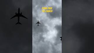 Vertical climb of a plane or an illusion planespotting church england walkingtour travelvlog [upl. by Eenehs]