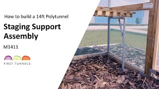 14ft Polytunnel  Staging Support InDepth Assembly Process  M1411 [upl. by Schroth268]