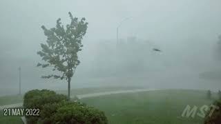 Ottawa storm 21 May 2022 Derecho [upl. by Nalhsa]