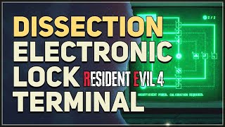 Dissection Electronic Lock Terminal Puzzle Resident Evil 4 Remake [upl. by Oiramd]