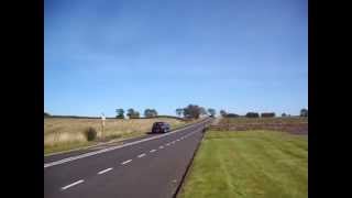 Roman military road behind Hadrians Wall Northumberland UK [upl. by Aivila]