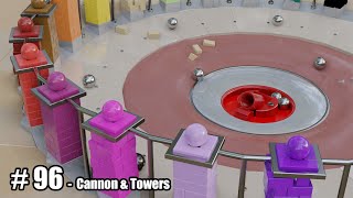 Cannon amp Towers  3D Marble Race [upl. by Relyt]