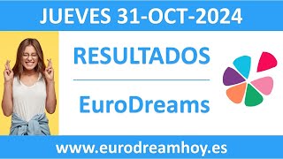 Resultado del sorteo EuroDreams del jueves 31 de octubre de 2024 [upl. by Cedar]