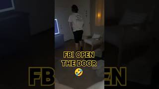 FBI OPEN THE DOOR PRANK 🤣🤣🤣 funnyfunniest PRANK fbi fbiopenup pranks [upl. by Einniw379]