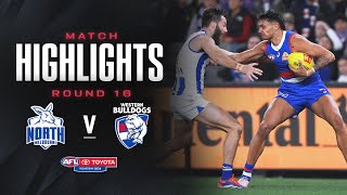 North Melbourne v Western Bulldogs Highlights  Round 16 2024  AFL [upl. by Elleunamme961]