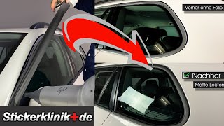 Auto Chromleisten Schwarz Folieren Glanz oder Matt  Optik PAKET selbst verkleben TUTORIAL [upl. by Niamjneb360]