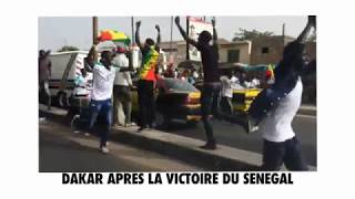 ambiance apres le match senegal pologne [upl. by Ahtnama]