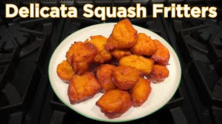 Great way to cook Winter Squash  Delicata Squash Fritters [upl. by Idnerb]