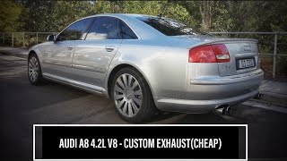 2003 Audi A8 42L V8 with Modified exhaust  Sound and takeoff [upl. by Drews]