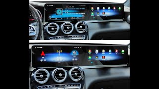 Mercedes Benz C GLC Class W205 X253 20162019 Dual Screen Android Headunit Unit New Upgrade Navihua [upl. by Ciapha]