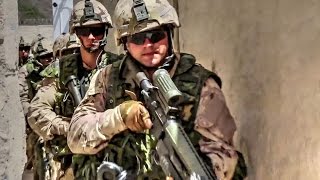 US Marines and Canadian Army Raid Mock Middle Eastern Town [upl. by Remas]