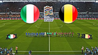 ITALY vs BELGIUM  UEFA NATIONS LEAGUE 202425 [upl. by Yorgos830]