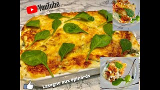 Comment faire de la LASAGNE aux épinards et à la viande hachée [upl. by Atsirc869]