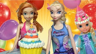 Elsas Birthday Party Surprise from Anna A special wish Funny Party Games Disney Princesses Dolls [upl. by Sontich]