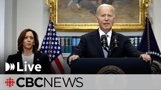 LIVE Joe Biden drops out of US presidential race [upl. by Eidda]