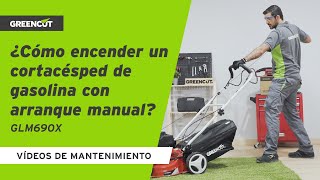 🔧 ¿CÓMO poner en marcha tu CORTACÉSPED de GASOLINA con ARRANQUE MANUAL [upl. by Xonk527]