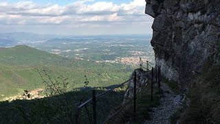 Campo dei Fiori Sentiero 7 dalla Palestra di Roccia alla ExFunicolare  17042017 [upl. by Karla]