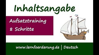 ✅ Inhaltsangabe In 8 Schritten eine tolle Inhaltsangabe schreiben  Beispiel [upl. by Amsab]