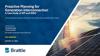 Webinar Proactive Planning for Generator Interconnection A Case Study of SPP and MISO [upl. by Estrellita]