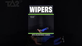 Strengthen Your Core Wipers exercise with Resistance Bands [upl. by Ibrik]