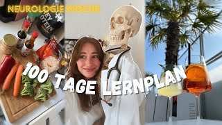 100 Tage Lernplan vlog diaries  Medizin 2 Staatsexamen  üblicher Wahnsinn mit Neuro 🧠 [upl. by Arad654]