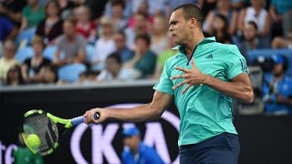 JoWilfried Tsonga v Omar Jasika highlights 2R  Australian Open 2016 [upl. by Radford]