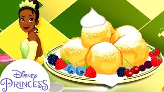 How to Make Breakfast Beignets Like Tiana  Cooking Activities for Kids  Disney Princess Club [upl. by Hughie]