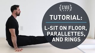 LSit on Gymnastic Rings Floor and Parallettes [upl. by Strickland]