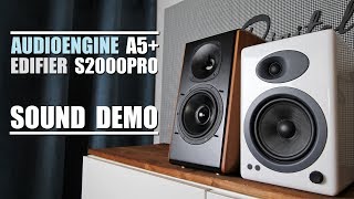 Edifier S2000 Pro vs Audioengine A5  Sound Demo w Bass Test [upl. by Territus292]