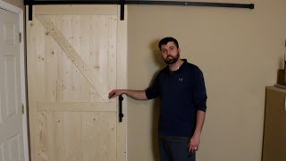 Heavy Duty Sliding Barn Door Install [upl. by Lenod]