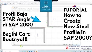 CARA MEMBUAT PROFIL BAJA BARU DI SAP 2000 PART 1 SAP2000 STRUKTURBAJA PROFILBAJA [upl. by Gabrielle]